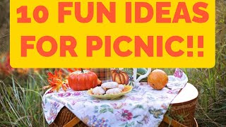 10 Fun Ideas For Picnic [upl. by Orelle]