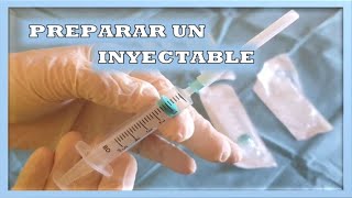 Aprende a PREPARAR un INYECTABLE [upl. by Akamahs]