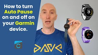 How to turn Auto Pause on and off on a Garmin Forerunner device [upl. by Annahpos487]