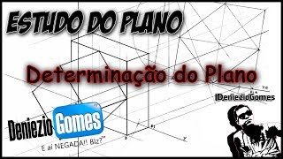 Geometria Descritiva  DETERMINAÇÃO DE UM PLANO [upl. by Merp]