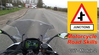 Junctions  CBT  Module 2 Test Motorcycle Road Skills [upl. by Araj]