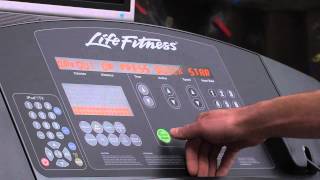 Life Fitness Treadmill Tutorial [upl. by Annay]