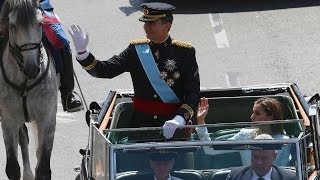 Spains King Felipe VI crowned [upl. by Maghutte]