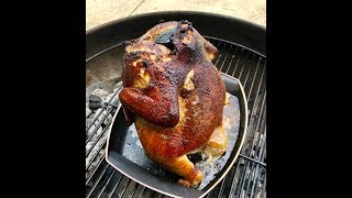 Simple Beer Can Chicken indirect on the Weber Kettle Grill [upl. by Willamina278]