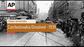 Czechoslovakia Dissolved  1939  Today In History  14 Mar 17 [upl. by Mariya684]