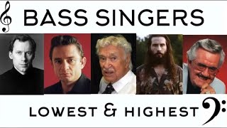 Bass Singers Lowest amp Highest Notes [upl. by Ecirtak]