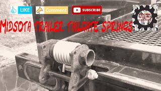 How To Install Utility Trailer Tailgate Lift Springs A MECHANICAL ADVENTURE [upl. by Odrautse]