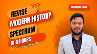 How to revise Spectrum Modern History in 6 Hours  Vyasa IAS [upl. by Searle]