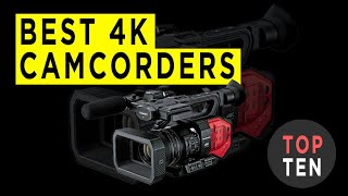 Top Ten Best Professional 4K Camcorders [upl. by Dee]