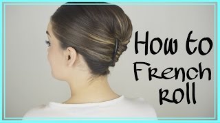 How to do an easy French Twist in your own Hair EASY TRICK [upl. by Nillad]