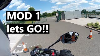 How my Mod 1 went  Motorcycle Mock Test Practice Video [upl. by Adnilem]