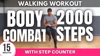 Walking Workout to Burn Fat  Body Combat  Daily Workout at home [upl. by Colver]