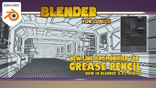 Grease Pencil  Line Art Modifier in Blender 293 Alpha [upl. by Nedmac]