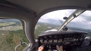 Piper Archer II Solo Landing [upl. by Eihctir171]