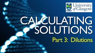 Preparing Solutions  Part 3 Dilutions from stock solutions [upl. by Llevol43]