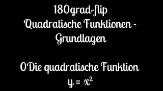 0 Algebra Grundlagen  Die quadratische Funktion y  x² [upl. by Nhepets]