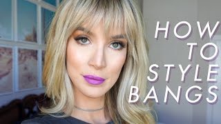 HOW TO BLOW OUT amp STYLE BANGS  THE EASY WAY  LeighAnnSays [upl. by Elliot520]