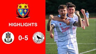 Caerleon 05 Cwmbrân Town  Gwent FA Senior cup  Quarter final highlights [upl. by Thenna]