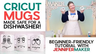 Cricut Mug Tutorial Dishwasher Safe  Beginner Friendly From Start to Finish [upl. by Avery]