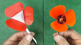 Origami Mariposa Lily on a Stem  Origami by Jeremy Shafer [upl. by Caundra]