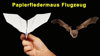 Papierflieger selbst basteln Papierflugzeug falten Beste Origami Flugzeug [upl. by Acinimod]