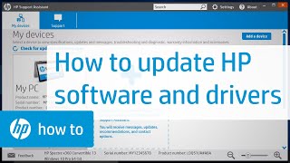 Updating HP Software and Drivers  HP Support  HP Support [upl. by Ahsiniuq781]