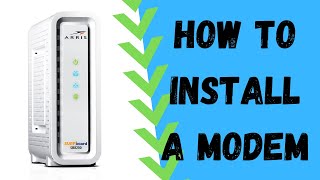 How To Install A Cable Modem On Your Home Network [upl. by Lundeen116]