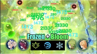 Dendro Reaction FROZEN  BLOOM [upl. by Ykcul223]