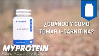 ¿Cuándo y cómo tomar L Carnitina [upl. by Ecyarg224]