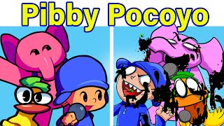 New Pibby Pocoyo  Corrupted Vs Original  Friday Night Funkin FNF MOD [upl. by Lidda143]