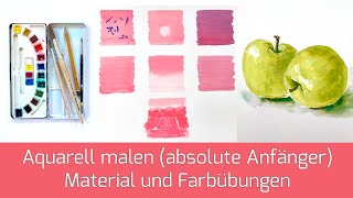 Aquarell malen für Anfänger Teil 1 [upl. by Fishman]