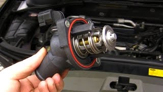 How to Ford Mondeo amp Focus Duratec HE thermostat replace [upl. by Plato]