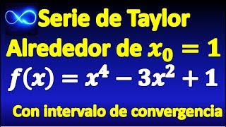 Serie de Taylor alrededor de x1 de función polinomial [upl. by Thurmann]