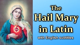 The HAIL MARY in Latin Slow to Fast [upl. by Castara]