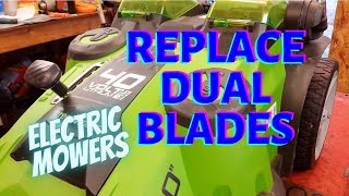 Greenworks 40V Battery Powered Lawn Mower Blade Replacement [upl. by Ailecra]