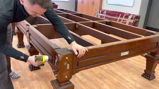 How to assemble a snooker tableVideo tutorial [upl. by Gillett]