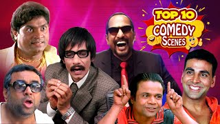 Top 10 Hindi Comedy Scenes  Paresh Rawal  Akshay Kumar Arshad Warsi  Johnny Lever  Rajpal Yadav [upl. by Margetts]