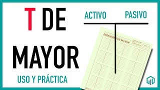 LA T DE MAYOR  USO PRÁCTICA Y EJEMPLOS  CONTABILIDAD BÁSICA [upl. by Dnalon550]