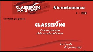 Tutorial CLASSEVIVA per genitori [upl. by Niu]