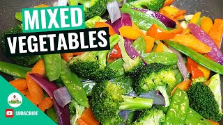 Sauteed Vegetables  Sautéed Mixed Vegetables  How to make Sauteed Vegetables Recipe [upl. by Nakashima]