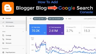 How To Add Blogger To Google Search Console  Submit Your Blogger Blog to Google Search Console [upl. by Dowski]