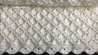 Easy crochet baby blanketcraft amp crochet blanket pattern 2892 [upl. by Justen]