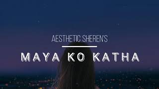 Maya ko katha by Sheren  Own Version  Kalpana ko sansaar Lyric Video [upl. by Windsor]