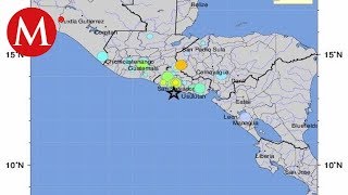 Sismo de 66 en El Salvador activa alerta de tsunami en el Pacífico [upl. by Eerized]