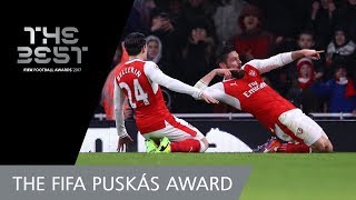 Olivier GIROUD GOAL  FIFA PUSKAS AWARD 2017 WINNER [upl. by Jelene]