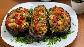 Nikada više nećete pržiti patlidžan jedinstven nesvakidašnji receptAmazing stuffed eggplant recipe [upl. by Eelirak]