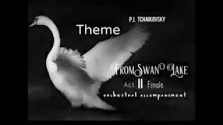 PITchaikovsky Swan Lake THEMEorchestral accompaniment [upl. by Ahsek728]