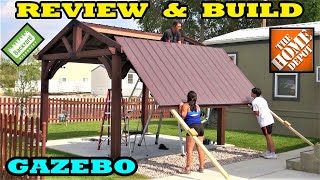 Backyard Discovery Gazebo Kit 12x12 Review amp Build [upl. by Garnes]