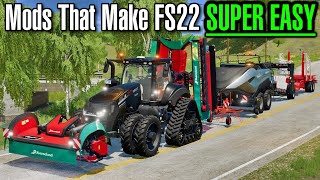 13 Mods that make FS22 SUPER EASY [upl. by Astor73]