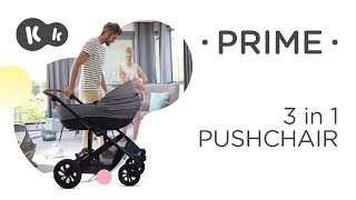 Kinderkraft PRIME 3in1 pushchair up to 22 kg  with car seat [upl. by Alemak555]